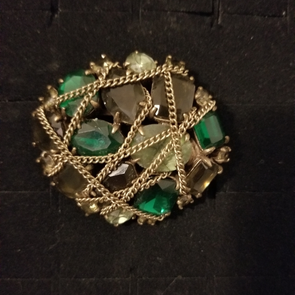 Stella & Dot After the Rain Brooch Gold